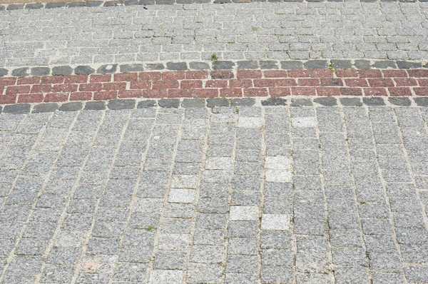 Een Hoge Hoek Opname Van Straat Trottoirs — Stockfoto