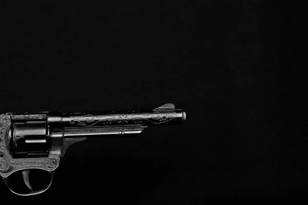 Closeup Shot Gun Isolated Back Background — Stock Photo, Image
