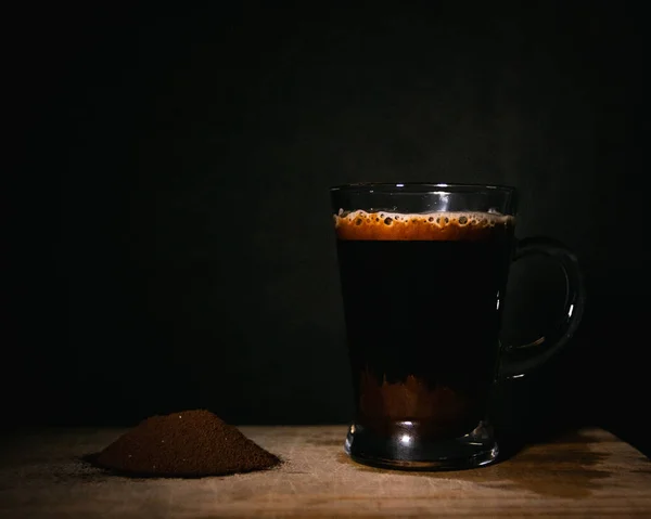 Kopp Gott Svart Kaffe — Stockfoto