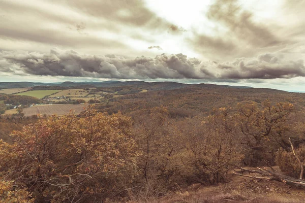 十月在艾森纳奇看到的森林景观 — 图库照片