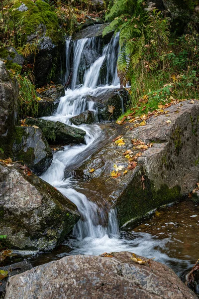 Krásný Snímek Malebného Vodopádu Todtnau Černém Lese Německo — Stock fotografie