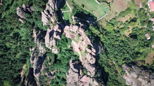 ブルガリアのBelogradchik岩山の空中ショット — ストック写真