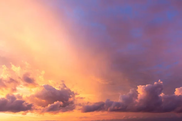 Облачное Небо Время Прекрасного Заката Вечером Порту Алегри Бразилия — стоковое фото