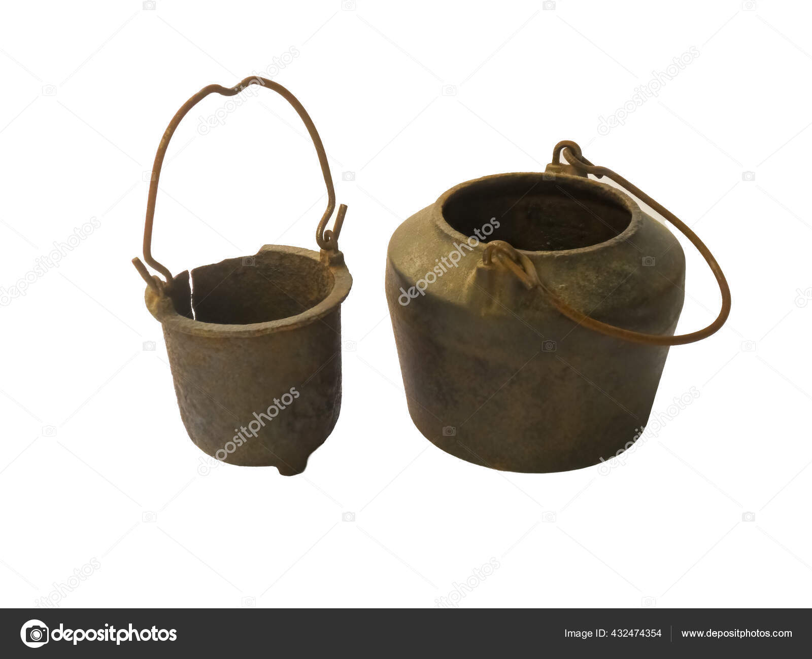 Rusty Cast Iron Glue Pot Old Carpenter Tool Prepare Hide Stock Photo by  ©Wirestock 432474354