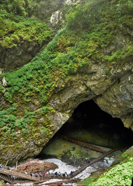 Scarisoara Romania Aug 2015 Scarisoara Cave Scarisoara Glacier — стокове фото