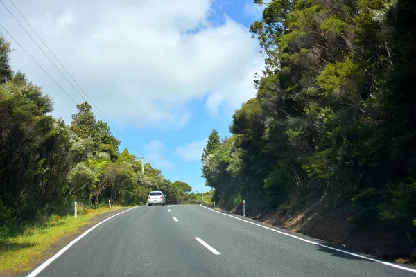 Auckland Zealand Nov 2020 View Toyota Vitz Car Driving Hilly — Stock Fotó