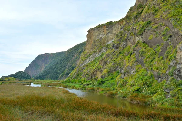 Vista Das Falésias Cowan Bay Whatipu Scenic Reserve — Fotografia de Stock