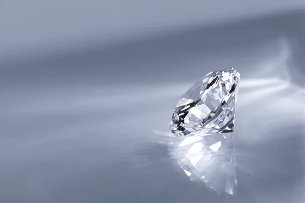 Gros Plan Isolé Cristal Diamant Raffiné — Photo