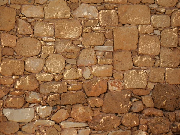 Starożytny Kamienny Mur Ruiny Starego Historycznego Zamku — Zdjęcie stockowe