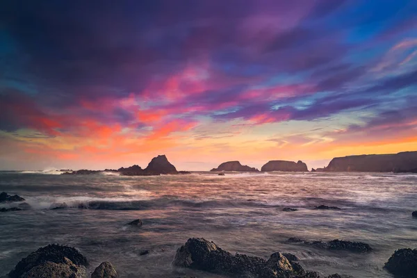 Een Betoverende Opname Van Een Prachtige Kleurrijke Zonsondergang Buurt Van — Stockfoto