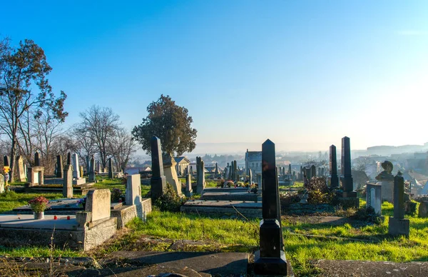 Reghin Romania Nov 2020 Evangelical Cemetery Reghin City Romania — Stock Photo, Image