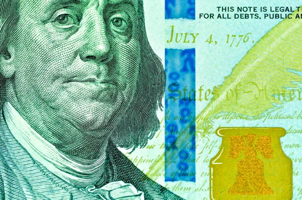 Κλείσιμο Τραπεζογραμματίου Δολαρίου Ηνωμένων Πολιτειών Αμερικής Δολάριο Ηπα Ηπα — Φωτογραφία Αρχείου