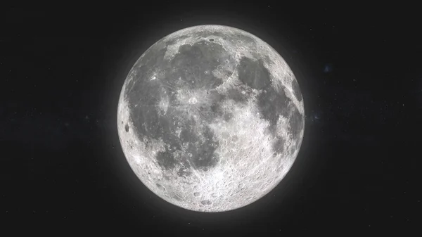 Ljus Fullmåne Över Vintergatan Högupplöst Bild — Stockfoto