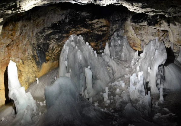 Scarisoara Roménia Ago 2015 Caverna Scarisoara Geleira Scarisoara Abriga Maior — Fotografia de Stock