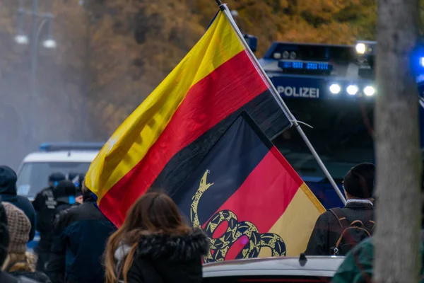 Berlin Deutschland November 2020 Berlin Deutschland 2020 Demonstration Berlin Mit — Stockfoto