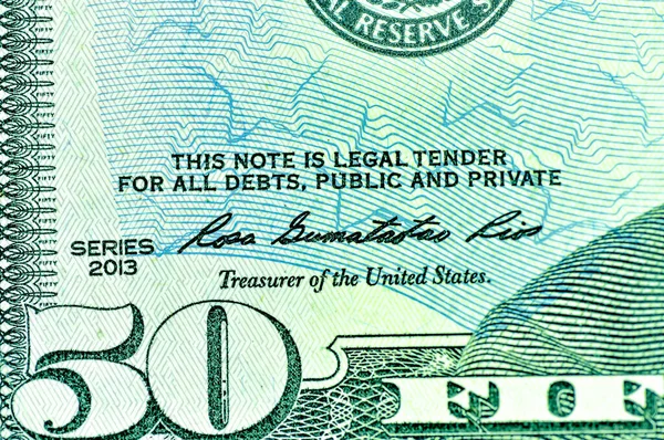 Detailní Záběr Americkou Dolarovou Bankovku Usd Měna Usa — Stock fotografie