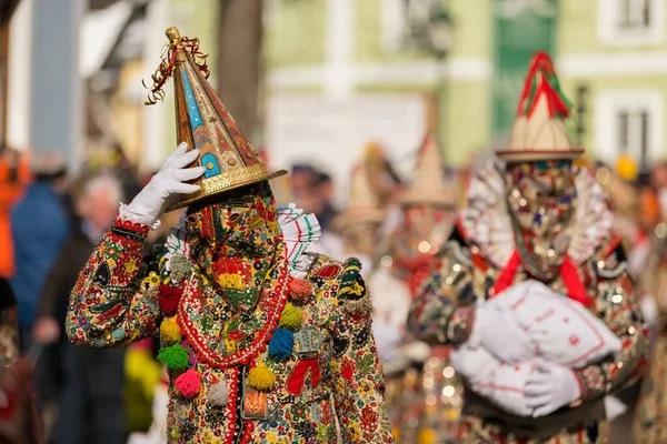 Ytlig Fokusbild Österrikisk Karneval Sed Bad Aussee — Stockfoto