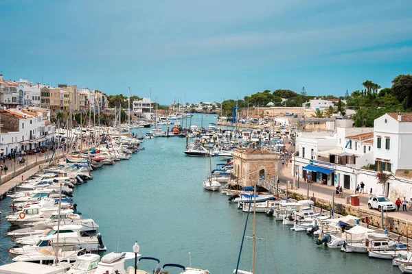 Menorca Ισπανια Αύγουστος 2020 Μενόρκα Βαλεαρίδες Νήσοι Ισπανία 2019 Πολυσύχναστη — Φωτογραφία Αρχείου