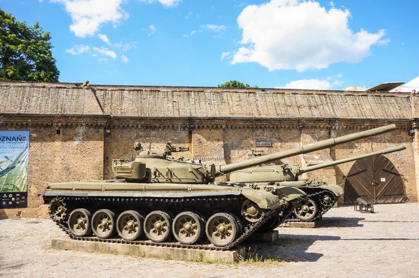 Poznan Poland Jun 2016 Old Historic War Tank Outdoor Museum – stockfoto