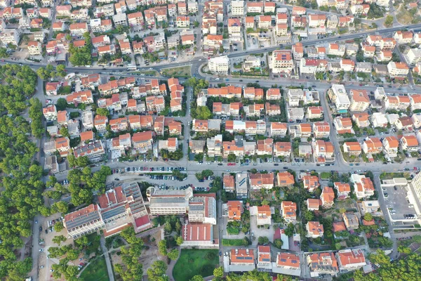 Aerial Shot Buildings City Sea Makarska Croatia — Stock Photo, Image