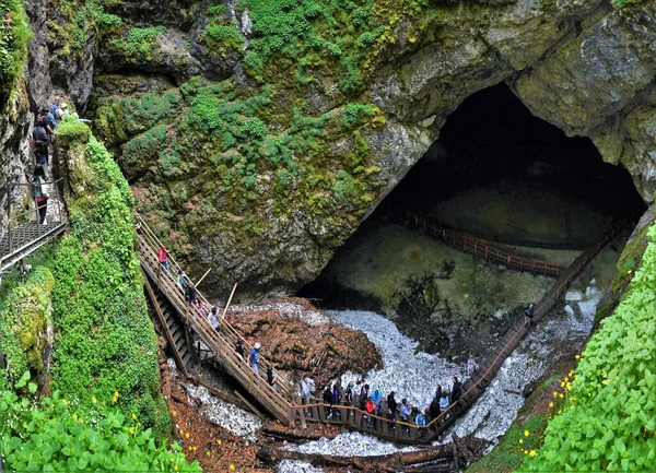 Scarisoara Romania Aug 2015 Scarisoara Cave Scarisoara Glacier — стокове фото