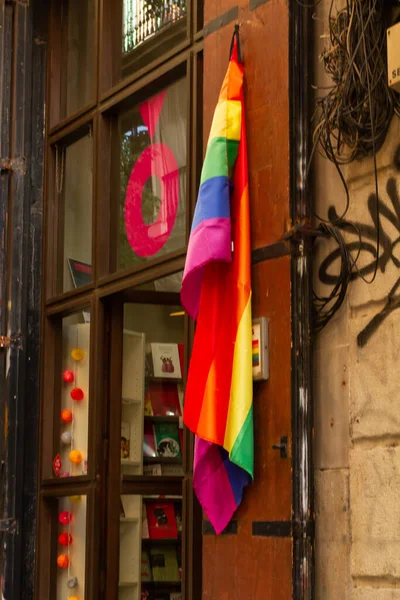Barcelona Spain Nov 2020 Barcelona Spain November14 2020 Flag Gay — 스톡 사진