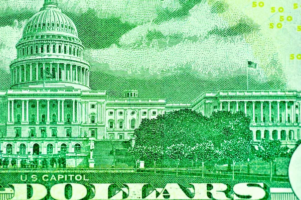 Крупный План Банкноты Долларах Сша Валюта Сша — стоковое фото