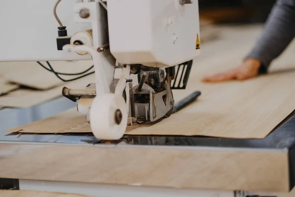 Closeup Shot Laminating Machine Factory — Stock Photo, Image