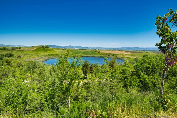 Laghi Creati Dalla Caduta Meteorite Twin Laghi Zerelia Zirelia Sono — Foto Stock