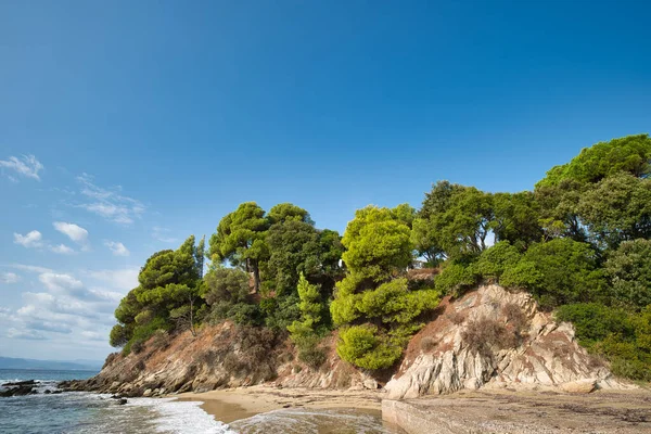 Koukounaries Strand Auf Der Insel Skiathos Griechenland — Stockfoto