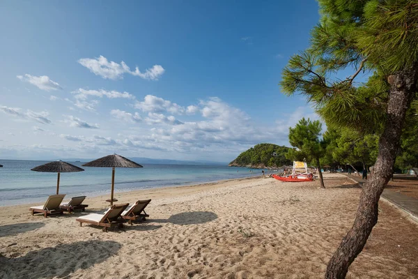 Praia Koukounaries Ilha Skiathos Grécia — Fotografia de Stock