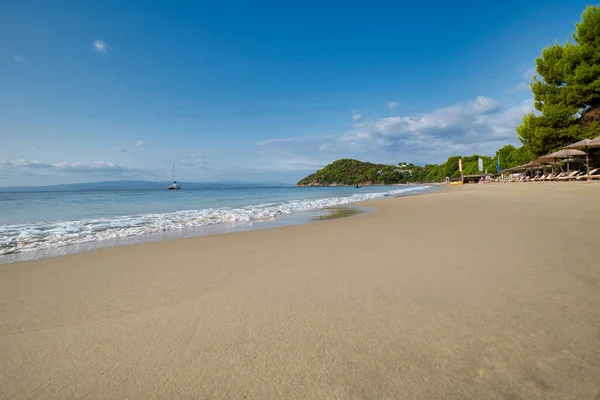 Praia Koukounaries Ilha Skiathos Grécia — Fotografia de Stock