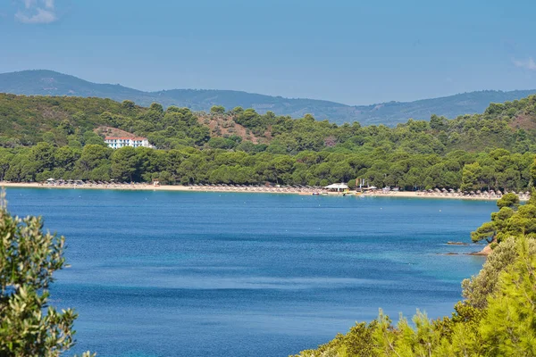 库库纳里斯海滩 在希腊的斯基亚托斯岛上 世界著名的海滩 — 图库照片