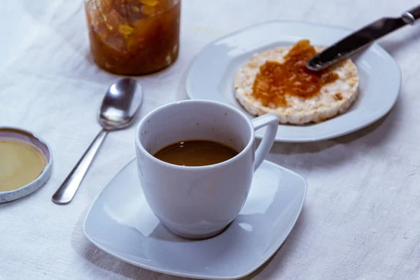 Closeup Shot Breakfast Table — Stock Photo, Image