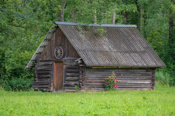 Eine Kleine Hütte Wald — Stockfoto