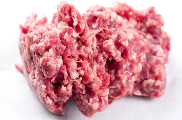Hamburger Vlees Met Hand Gemalen Extra Mager Gemalen Rundvlees — Stockfoto