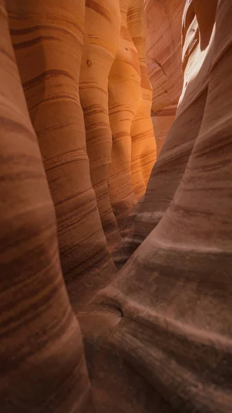 Disparo Arcos Roca Espiral Dentro Del Cañón Del Antílope Inferior —  Fotos de Stock