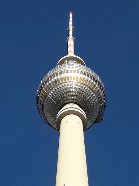 Ραδιοφωνικός Πύργος Του Βερολίνου Είναι Ένα Σημαντικό Ορόσημο Της Πόλης — Φωτογραφία Αρχείου