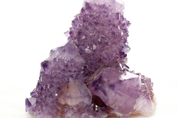 珠宝用紫色粉红紫水晶矿物样品 — 图库照片