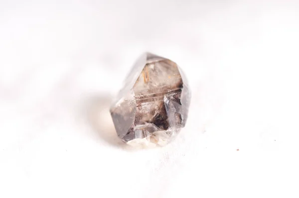 Sampel Kristal Kuarsa Berasap Yang Digunakan Untuk Perhiasan Atau Manufaktur — Stok Foto