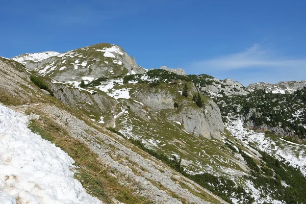 Een Betoverende Opname Van Prachtige Besneeuwde Rofan Bergen Oostenrijk — Stockfoto