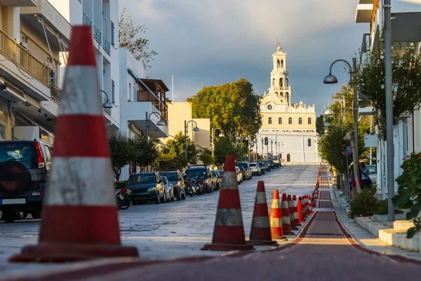 Zona Cerrada Para Los Peregrinos Camino Iglesia Peregrinación Ortodoxa Isla —  Fotos de Stock