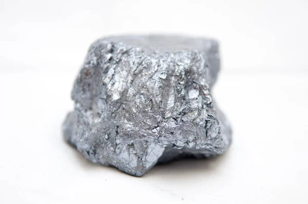 Молібден Мінерал Зразка Молібдену Рідкісний Метал — стокове фото
