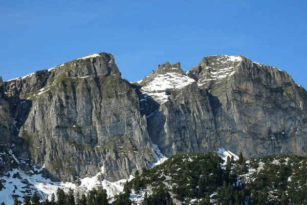 Een Betoverende Opname Van Prachtige Besneeuwde Rofan Bergen Oostenrijk — Stockfoto