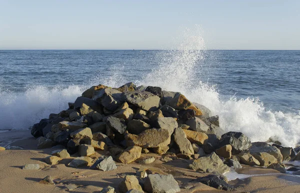 Okouzlující Výhled Costa Brava Slunečného Dne Pod Zataženou Oblohou — Stock fotografie