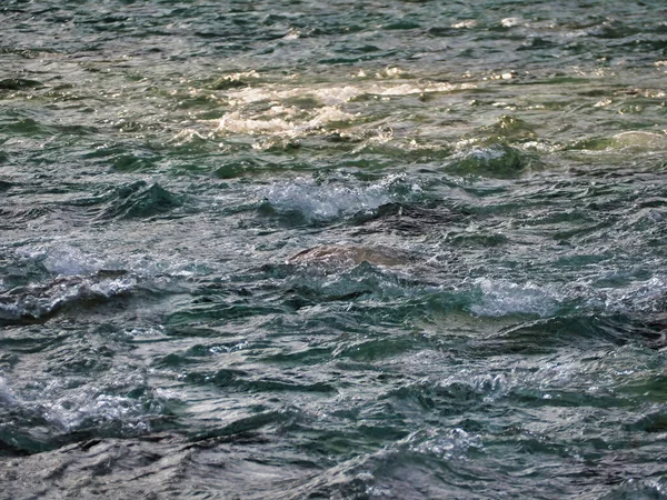 High Angle Shot Water Flowing River — Stock Photo, Image