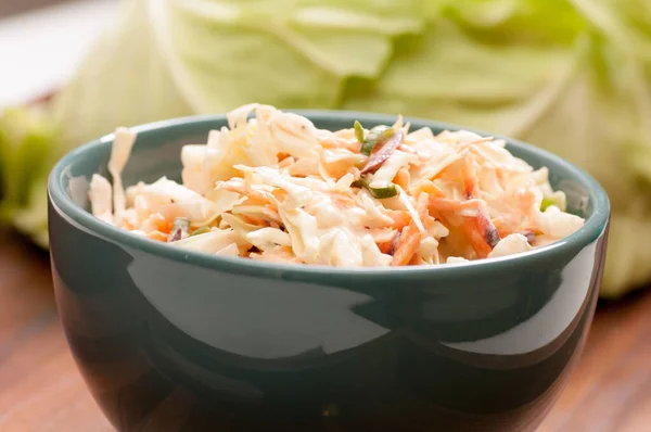 Homemade Coleslaw Made Local Farm Fresh Cabbage — Stock Photo, Image