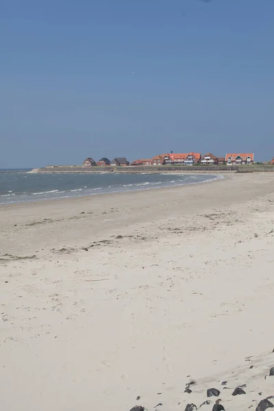 Ein Senkrechter Blick Auf Das Sandige Ufer Von Baltrum — Stockfoto