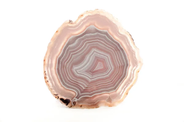 Kasar Agate Mineral Sampel Dengan Geode Shell Luar — Stok Foto