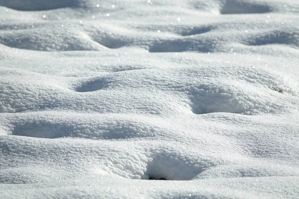 Krásná Zimní Krajina Zasněženým Polem — Stock fotografie